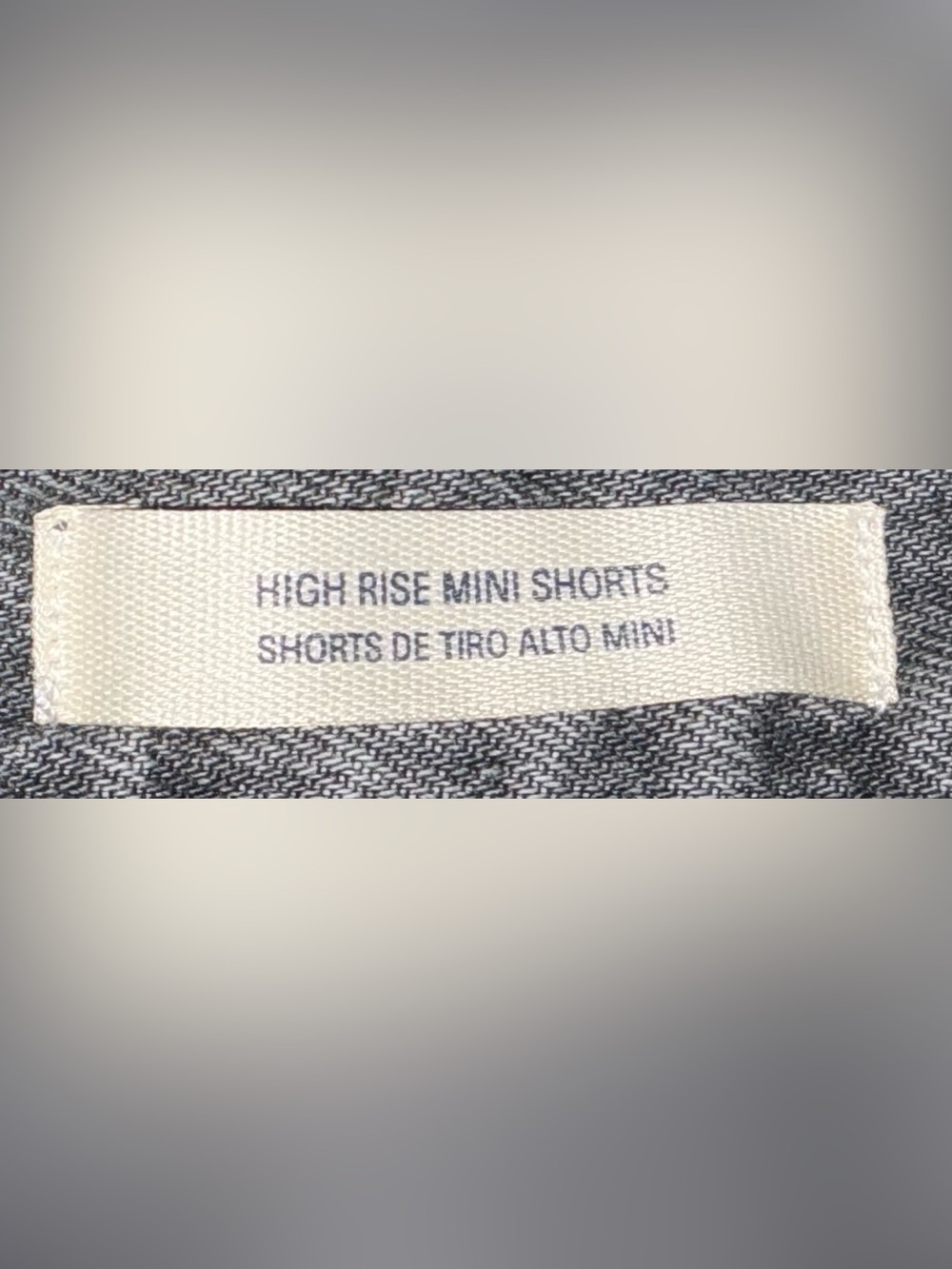 Wild Fable High Rise Mini Women's Black Distressed Denim Shorts - Picture 9 of 11
